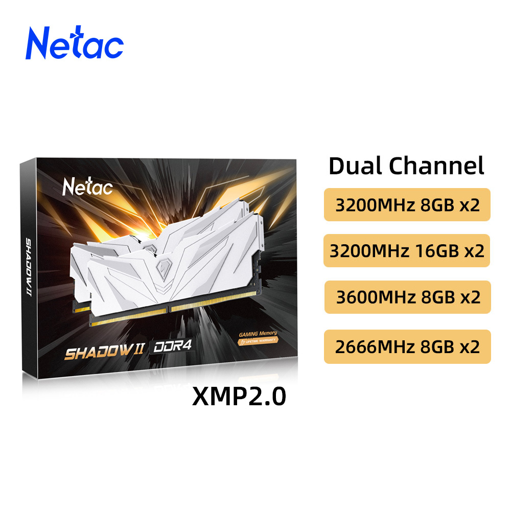 Ddr4 3200 16Gb - ذاكرة Netac-RAM للكمبيوتر الشخصي ، DDR4