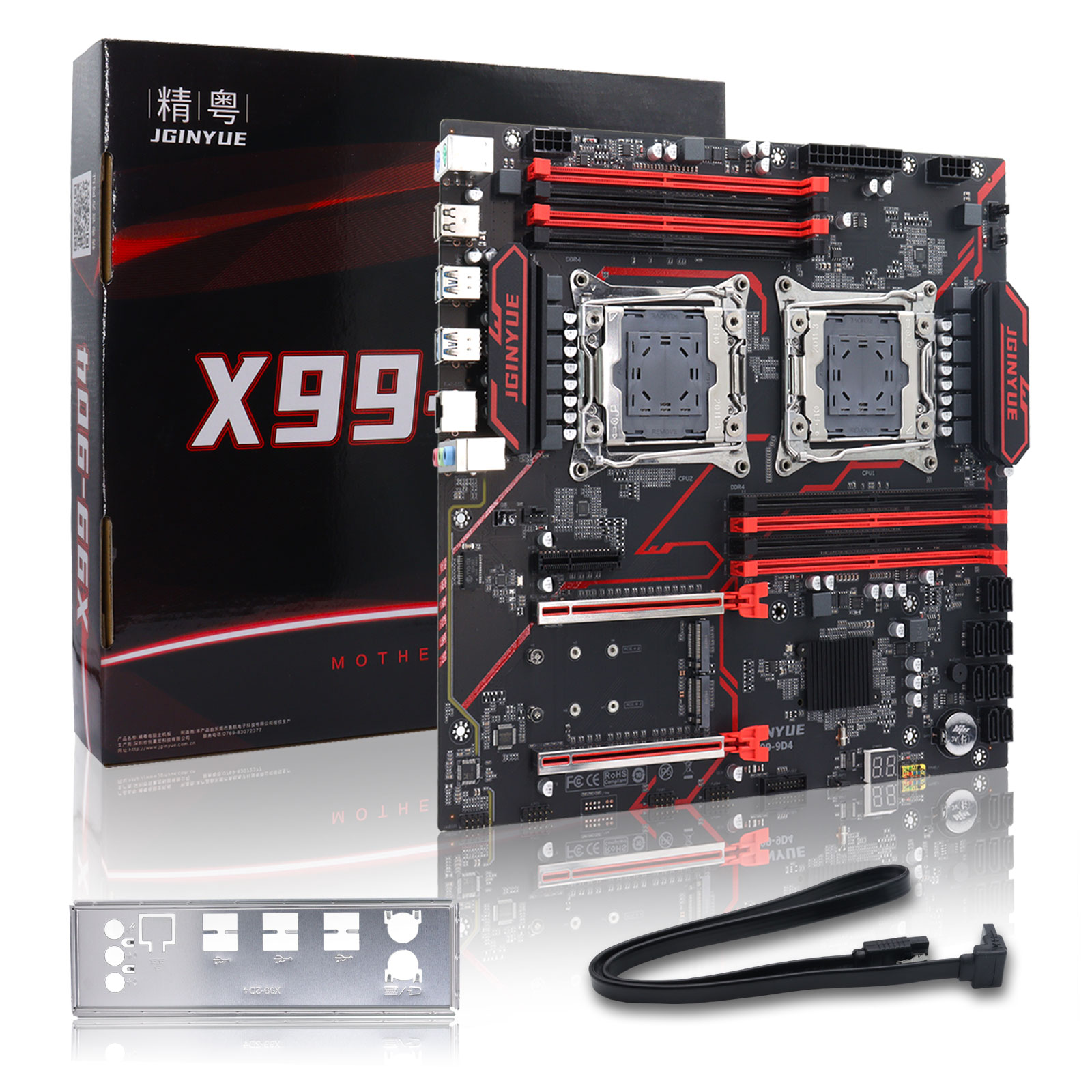 Ecc Ram Server - لوحة أم JGINYUE X99‑9D4 مزدوجة LGA2011‑3