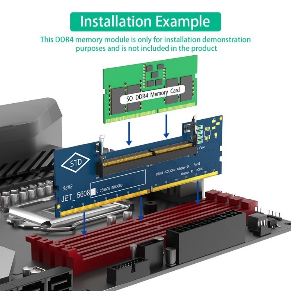محول ذاكرة DDR4 من الكمبيوتر ا - مراجعة Sodimm Ddr4 وسعره