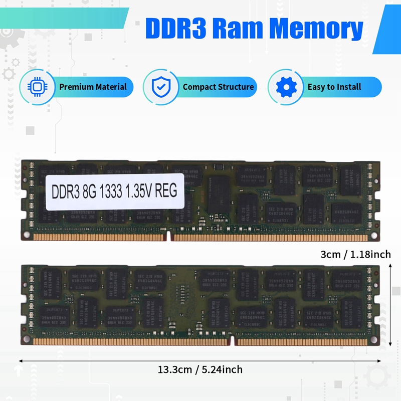 ذاكرة رام DDR3 بسعة 8 جيجابايت - مراجعة Ecc Ram Server وسعره