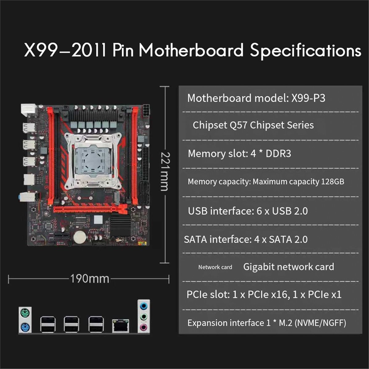 لوحة أم (A01R) X99 P3 LGA2011  - مراجعة Ddr3 Ram وسعره