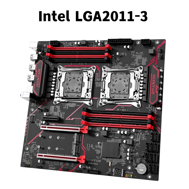 لوحة أم JGINYUE X99‑9D4 مزدوجة - مراجعة Ecc Ram Server وسعره