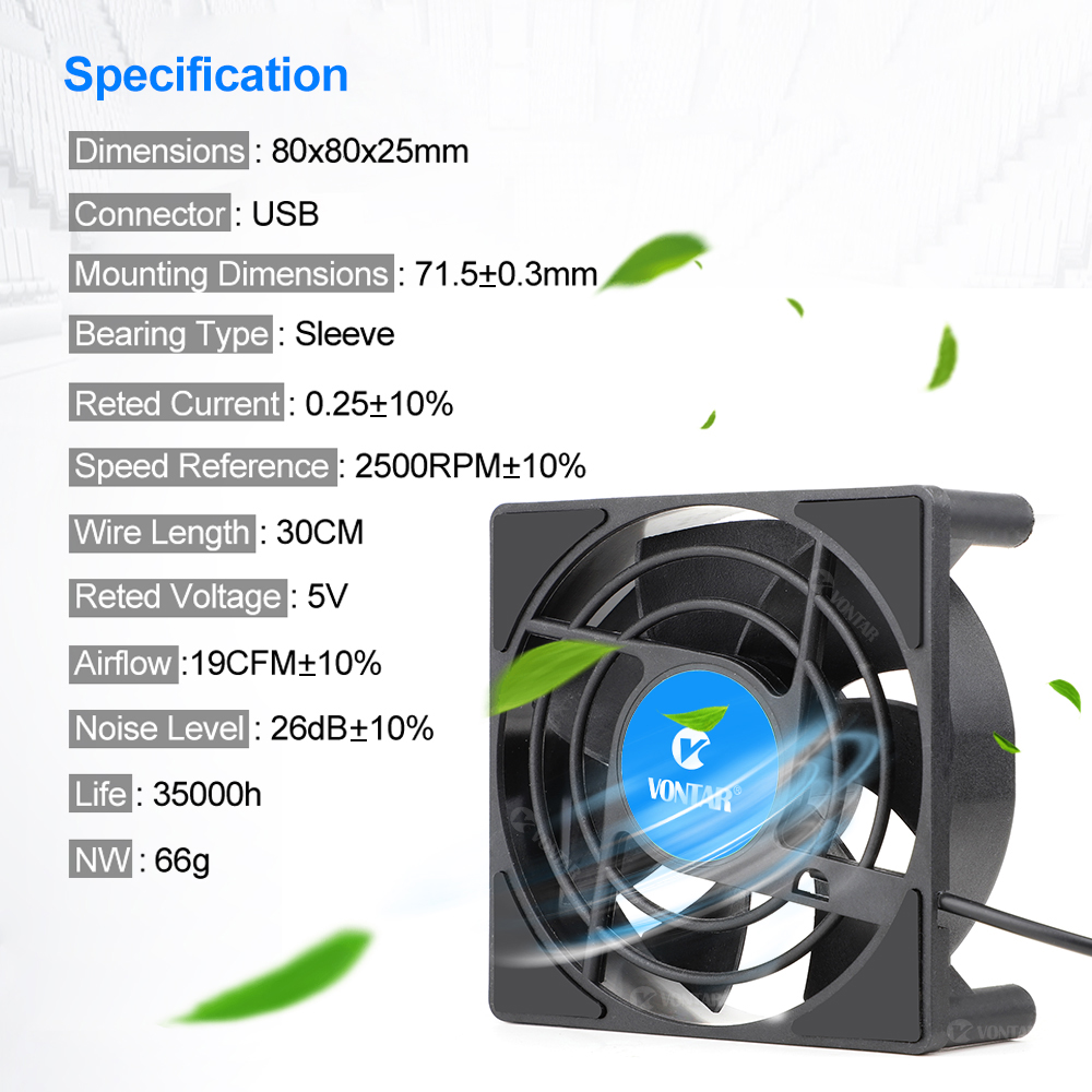 VONTAR C1 مروحة تبريد لتلفزيون - مراجعة Ddr3 8Gb وسعره