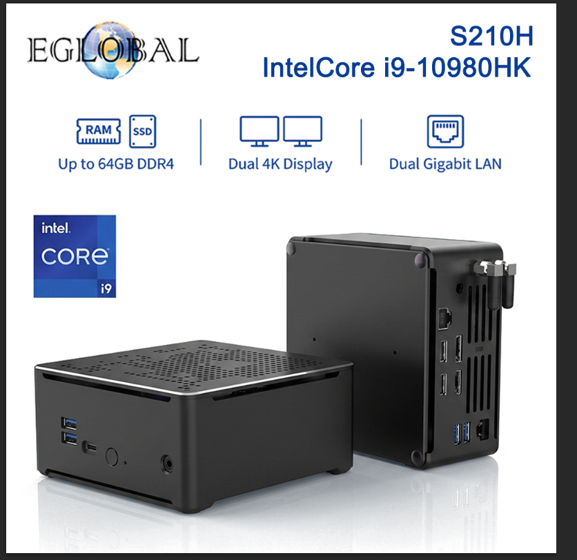 جهاز كمبيوتر مصغر EGLOBAL i9-1 - مراجعة Ecc Ram Server وسعره